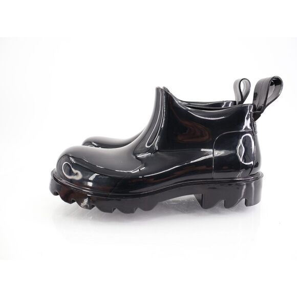 Free People High Street Water Resistant Rain Boot Black Size 37 6 Rubber Slip On - Picture 4 of 11